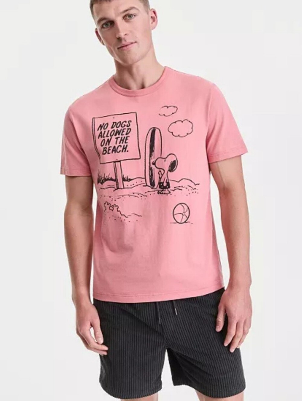 Sun + Stone x Peanuts "Snoopy - No Dogs Allowed" T-shirt, NWT